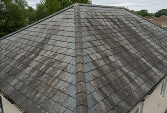 Toiture avant nettoyage